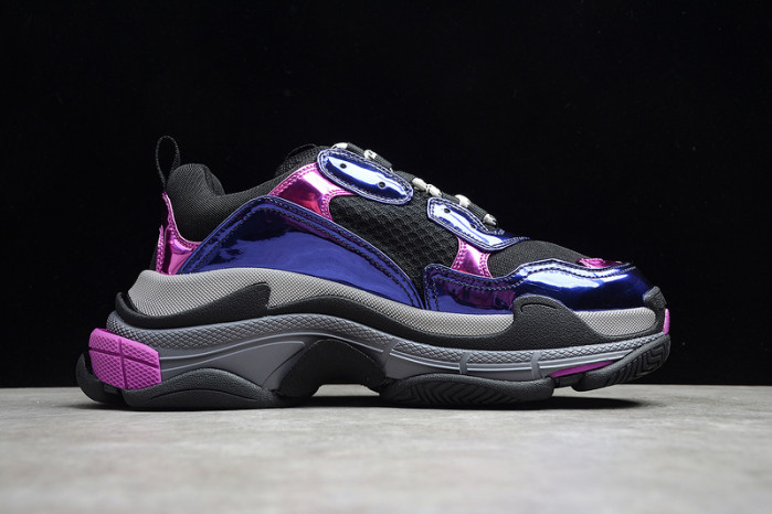 bl triple s trainers sneakers purple 030517