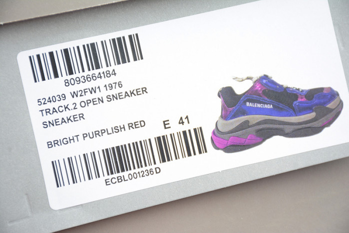 bl triple s trainers sneakers purple 030517