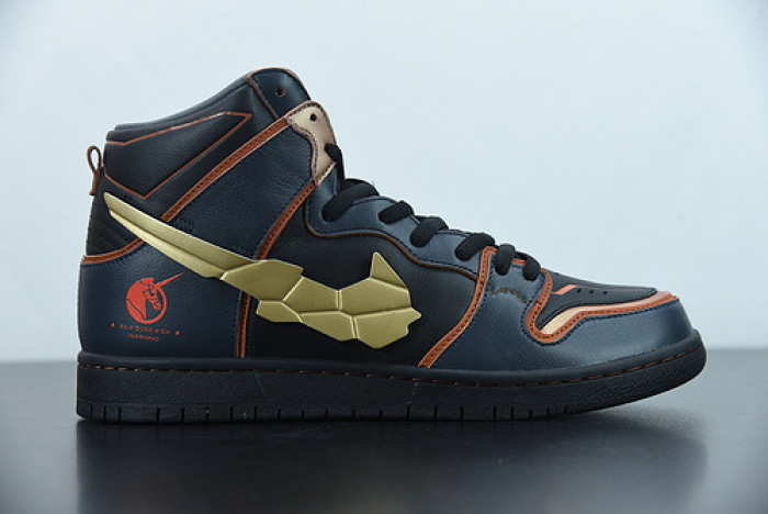 gundam x nike sb dunk high “banshee” dh7717-400