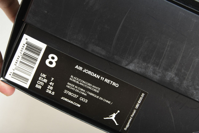 air jordan 11 retro "space jam 2016 release" mens 378037-003