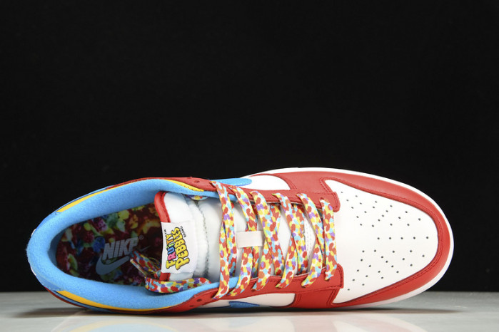 nike dunk low qs lebron james fruity pebbles dh8009-600