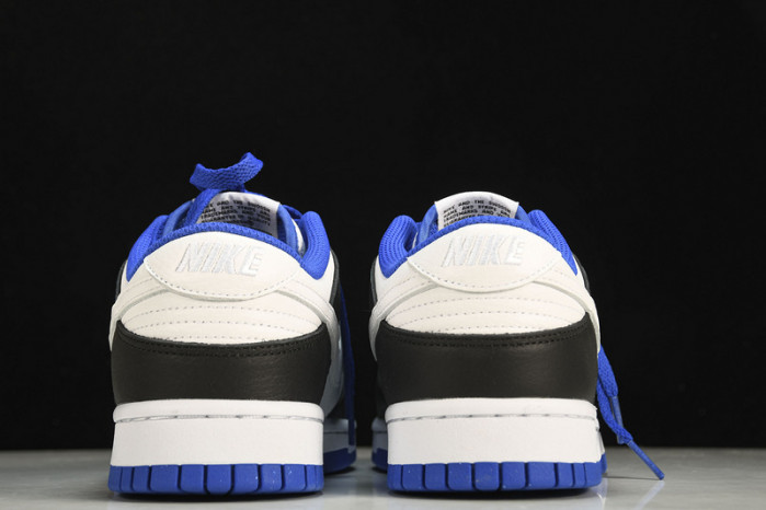 nike dunk low white black royal fd9064-110