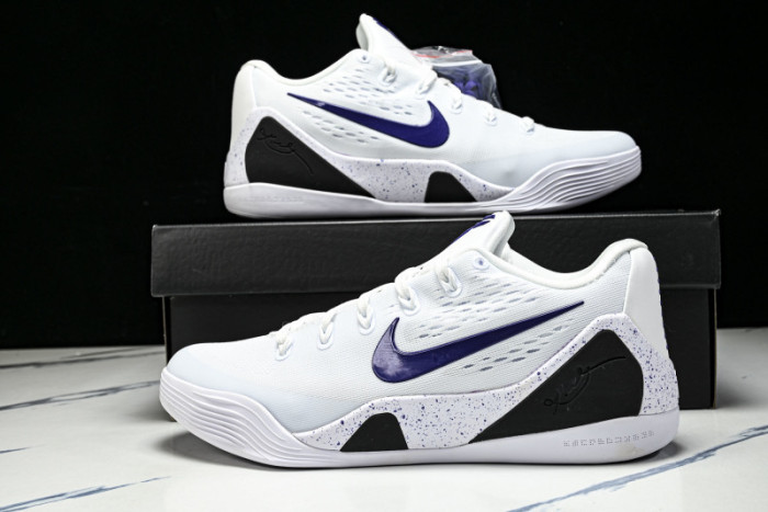 Nike Kobe 9 Elite Low EM Protro White Court Purple IH1401-100