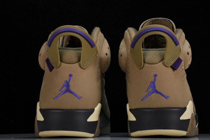 air jordan 6 retro gore-tex brown kelp fd1643-300