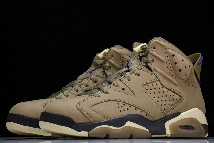 air jordan 6 retro gore-tex brown kelp fd1643-300
