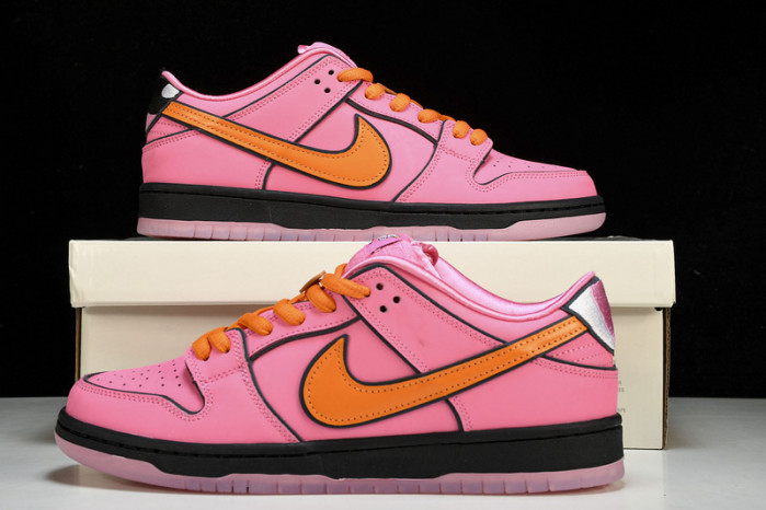 the powerpuff girls x nike sb dunk low“blossom” fd2631-600