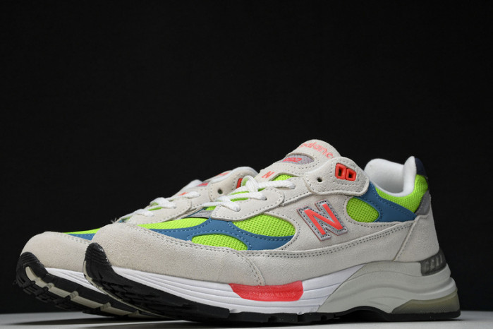 new balance 992 white neon cyan m992da