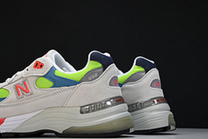 new balance 992 white neon cyan m992da