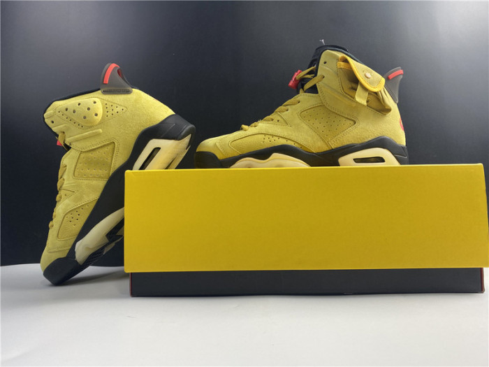 travis scott x air jordan 6 “yellow” - cn1084-300