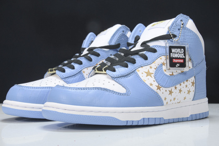 nike dunk high pro sb blue stars 307385-141