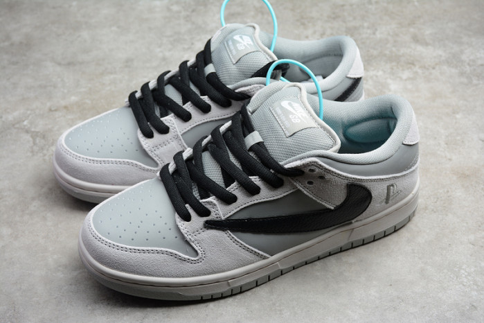 nike sb dunk low pro grey/black bq6817-101