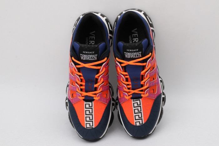 vse chain reaction orange sneaker