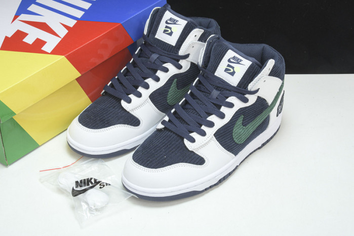 nike dunk high sports specialties white navy dh0953 400
