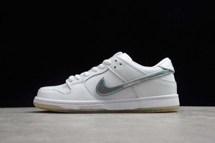 nike sb dunk low Di*m*nd s*pply co white Di*m*nd bv1310-100