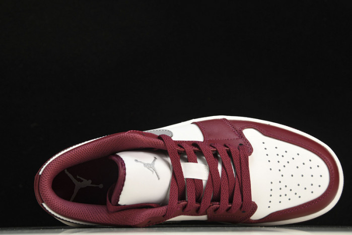 jordan 1 low white bordeaux 553558-615