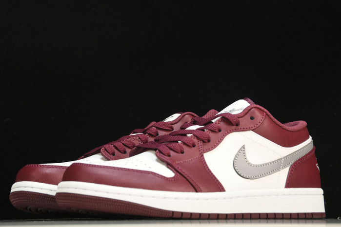 jordan 1 low white bordeaux 553558-615