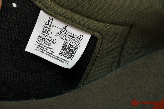 travis scott x air jordan 1 low og black olive dm7866-002