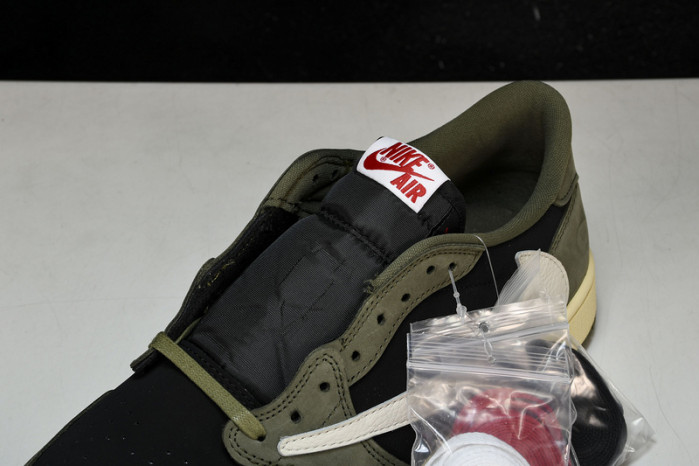 travis scott x air jordan 1 low og black olive dm7866-002