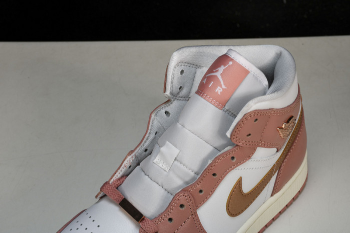 air jordan 1 mid se“red stardust” fb9892-670