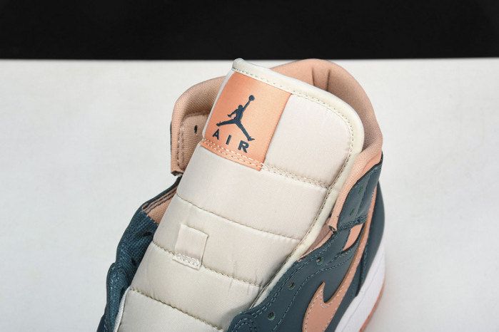 jordan 1 mid dark teal green bq6472-308