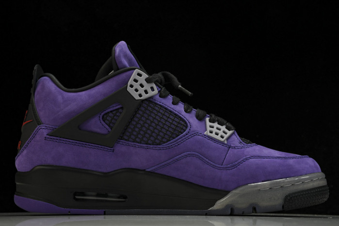 travis scott x air jordan 4 retro purple aj4-766296