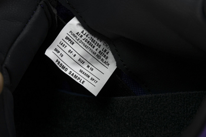 travis scott x air jordan 4 retro purple aj4-766296