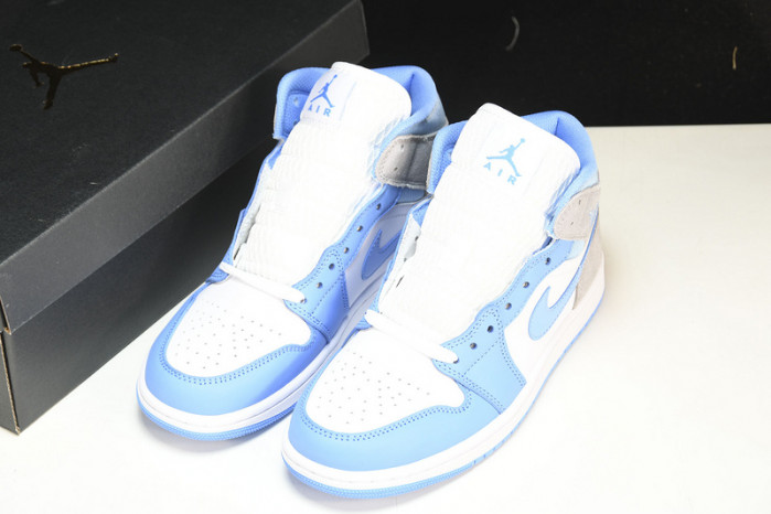 nike air jordan 1 mid university blue grey dx9276-100