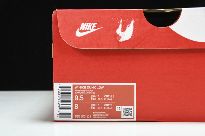 nike dunk low rose whisper (w) dd1503-118