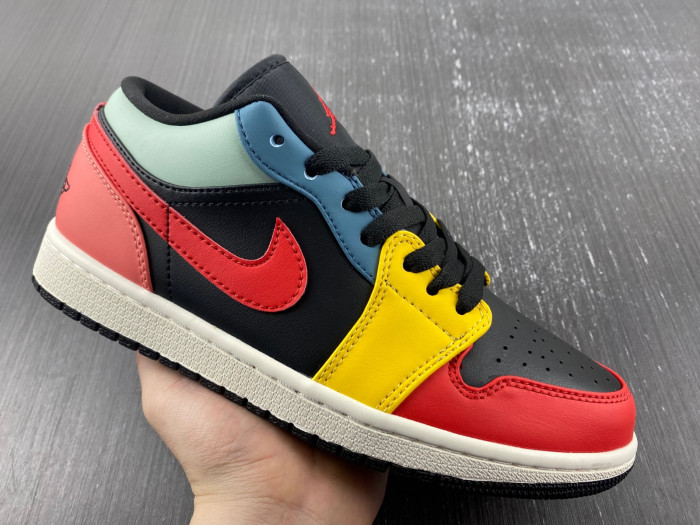 jordan 1 retro low se black multi-color dn3739-060