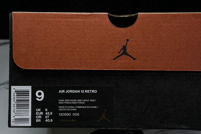 jordan 12 retro dark grey130690-005