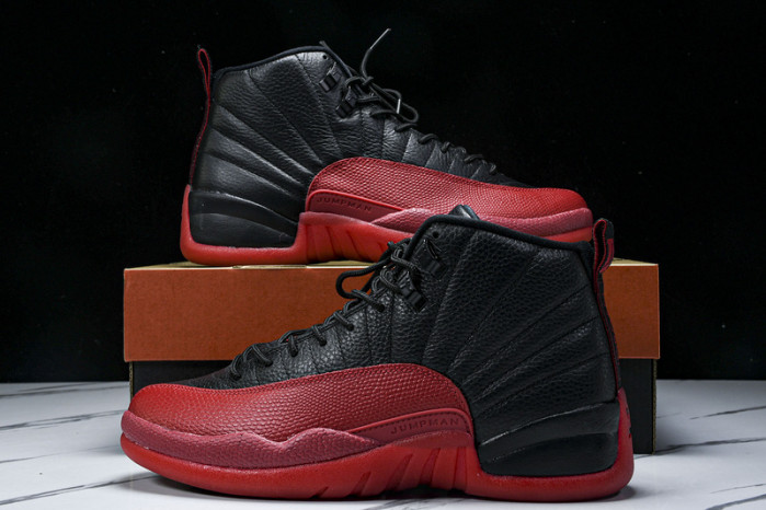 air jordan 12 black and red 130690-002
