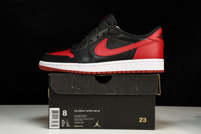 jordan 1 retro low bred 705329-001
