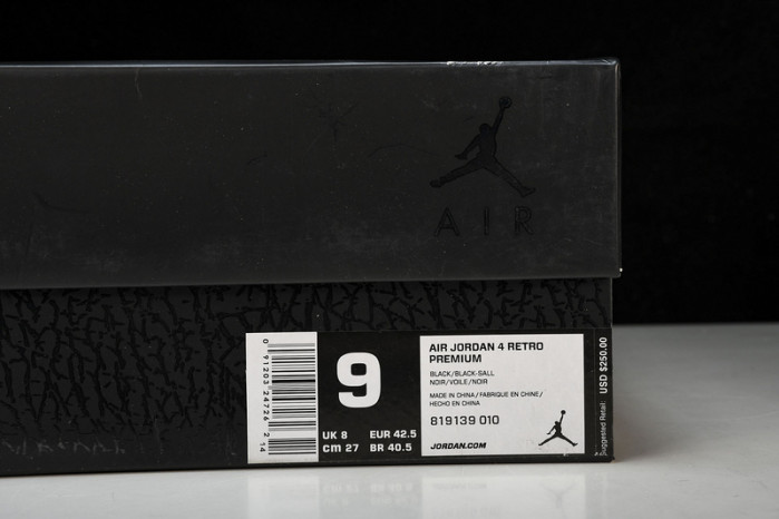 jordan 4 retro pony hair black 819139-010