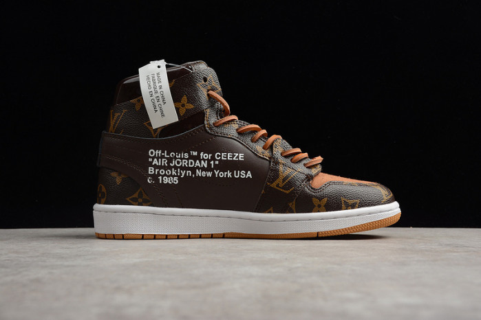 ot x air jordan 1 customs mens - aq0818-202