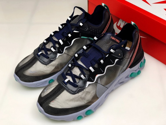nike react element 87 black neptune green aq1090-005