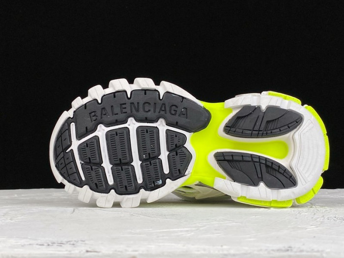 bl track trainers sneaker white yellow h903p072