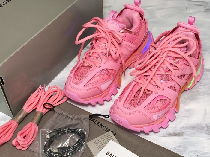 (led) bl track trainers sneaker pink h903p044