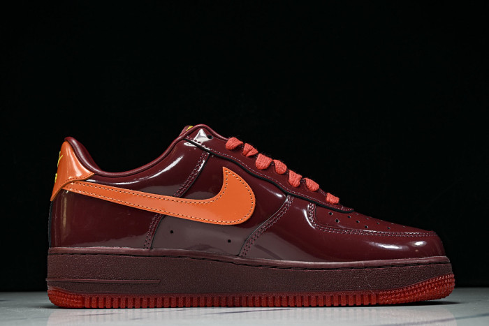 Nike Air Force 1 Low Patent Leather Dark Team Red IO4489-601