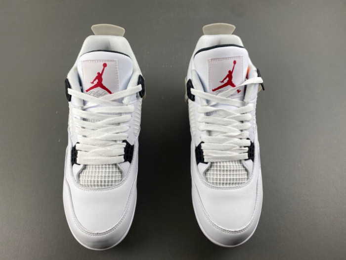(SOCCER CLEATS) Jordan 4 Retro TD Cleat White Cement HQ0207-106