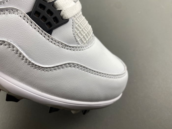 (SOCCER CLEATS) Jordan 4 Retro TD Cleat White Cement HQ0207-106