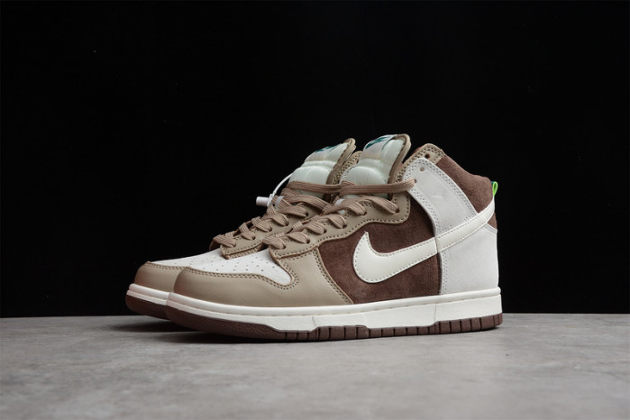 nike dunk high light chocolate - dh5348-100